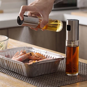 Kitchen Baking Oil Cook Oil Spray Empty Bottle Vinegar Bottle Oil Dispenser Cooking Tool Salad BBQ Cooking Glass Oil Sprayer