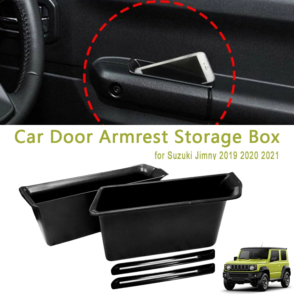 

For Suzuki Jimny 2019-21 Car Door Armrest Storage Box Handle Pocket Inner Armrest Container Organizer Stowing Tidying Accessorie