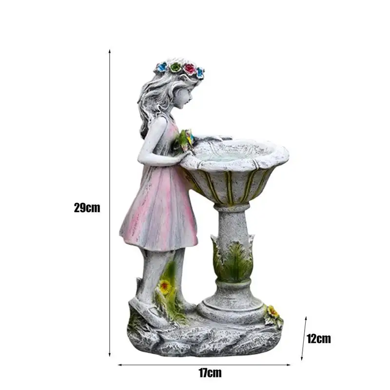 

Solar Garden Statue Funny Resin Solar Power Fairy Sculpture Resin Angel Figurines For Outdoor Garden Decoration De Jardin