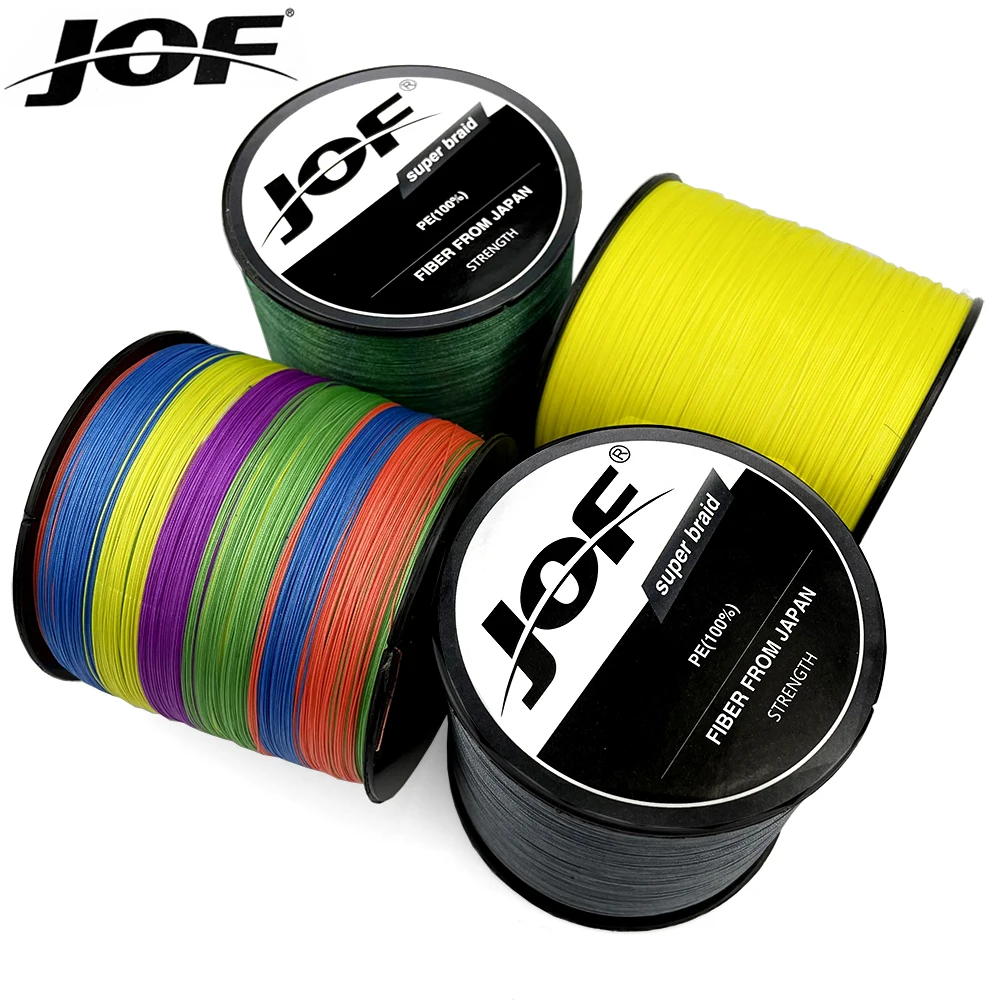 

JOF Smooth Braided Fishing Line 12 Strands 9 Strands 1000M 500M 300M PE Multifilament Strong Pesca Saltwater Freshwater