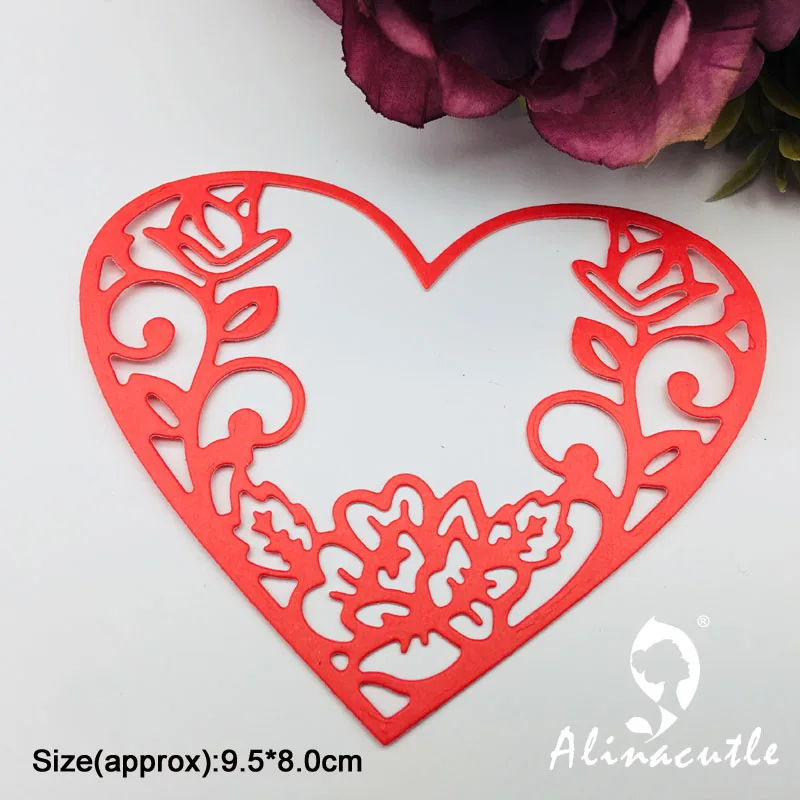 Металлическая высечка цветок Сердце Сделай Сам Скрапбукинг Бумага рукоделие