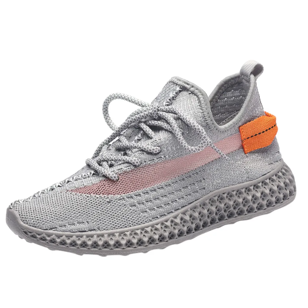 Gray Shoe Г. Новая женская обувь повседневная обувь для отдыха на открытом воздухе дышащие женские сетчатые кроссовки Женская обувь mocasines de mujer# XB15 - Цвет: Gray Shoe
