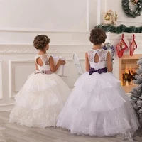 sleeveless princess ball gowns flower girls dresses vintage lace girls pageant dresses birthday dresses custom