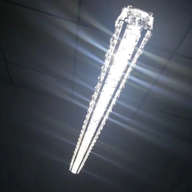 Современная светодиодная хрустальная люстра длиной 70 см для бара осветительные