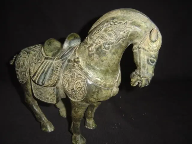 

Бронзовая фигурка лошади Династия Цин 1741, бесплатная доставка