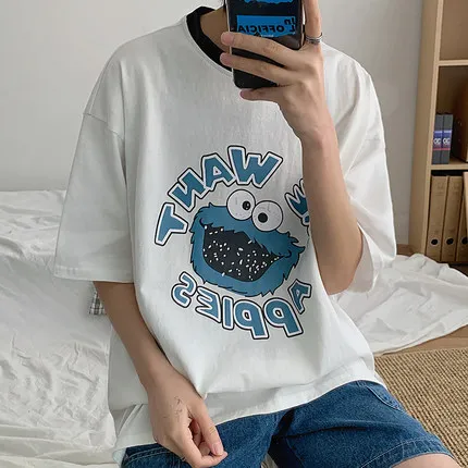 

New summer short-sleeved t-shirt men's trendy men's clothing on the wild 14011