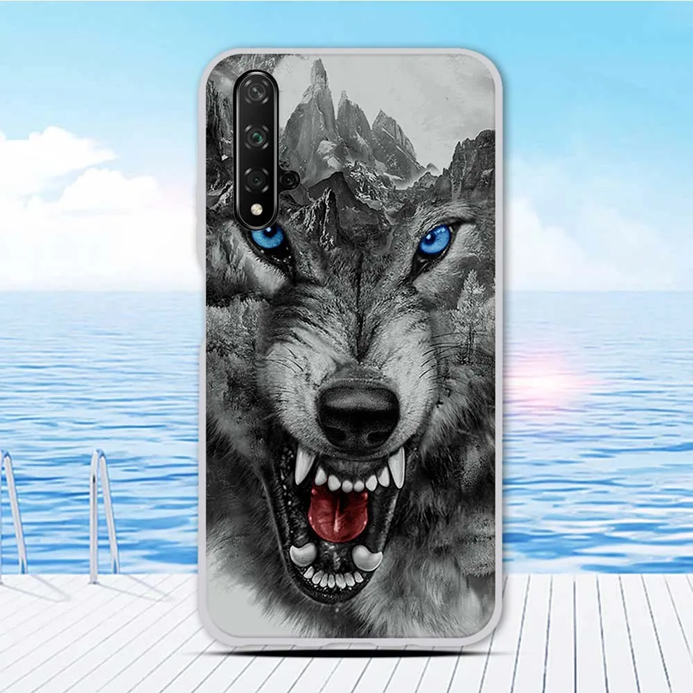 Чехол Funda 6,26 дюйма для huawei nova 5 T, силиконовый чехол для Honor 20, чехол с животным принтом, чехол для Honor 20 S, чехол для телефона, бампер - Цвет: 16