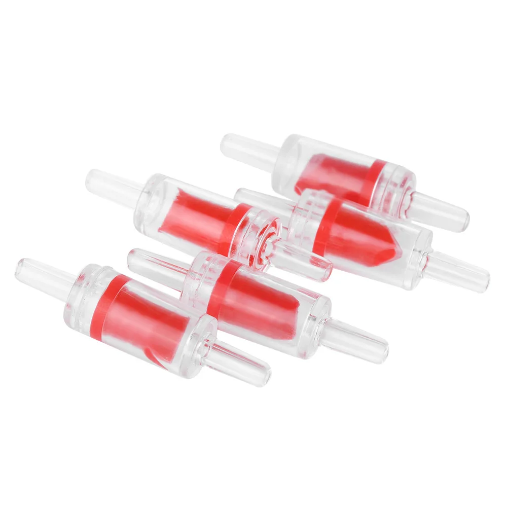 5 шт. Пластиковый черный красный аквариум обратный клапан Co2 система