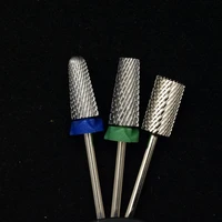 new silver 6 6 large safety mushroom noviciate gold silver nail drill bit tungsten steel carbide burrs