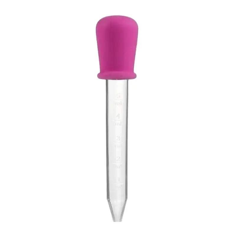 

5ml Silicone Pipette Liquid Food Dropper Plastic Baby Feeding Dropper Spoon