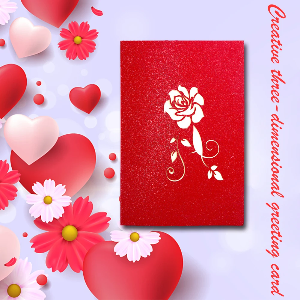 

3D UP Cards Birthday Gift Card for Girl Kids Wife Husband Birthday Cake Greeting Card Postcards Gifts Card with Envelope