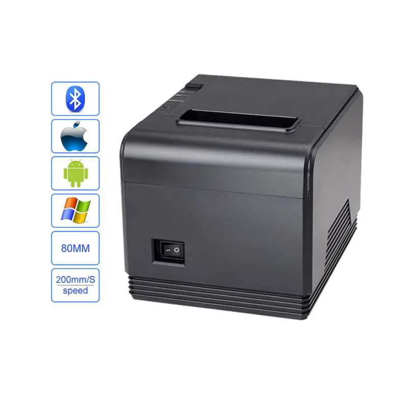 

XP-Q200 High quality 200mm/s 80mm auto cutter receipt printer POS printer with usb+lan/usb+serial/usb+parallel for market shop