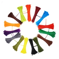 100pcsset 3100mm self locking nylon cable ties 12 color plastic cable zip tie wire binding wrap straps fastener hook loop