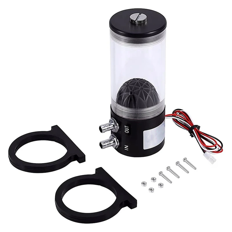 

500L/H DC12V 10W CPU Cooling Heat Exchanger Water Pump Tank CO2 Cooler