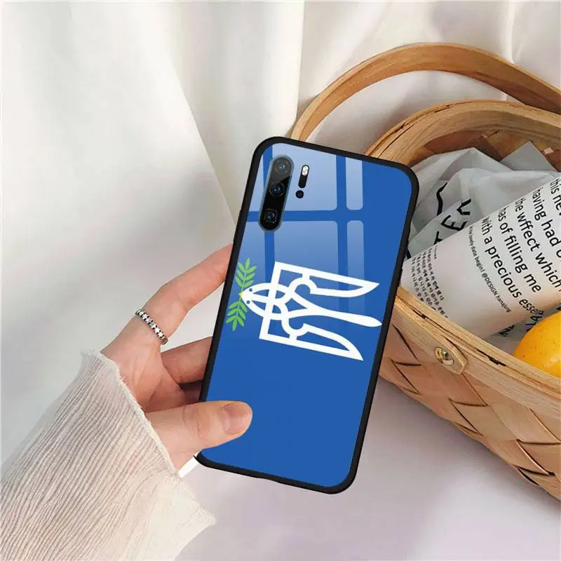 

Ukraine Flag Phone Case Tempered glass for Huawei P9 P10 P20 P30 Pro Plus Lite Mate 9 NOVA 3E 3I