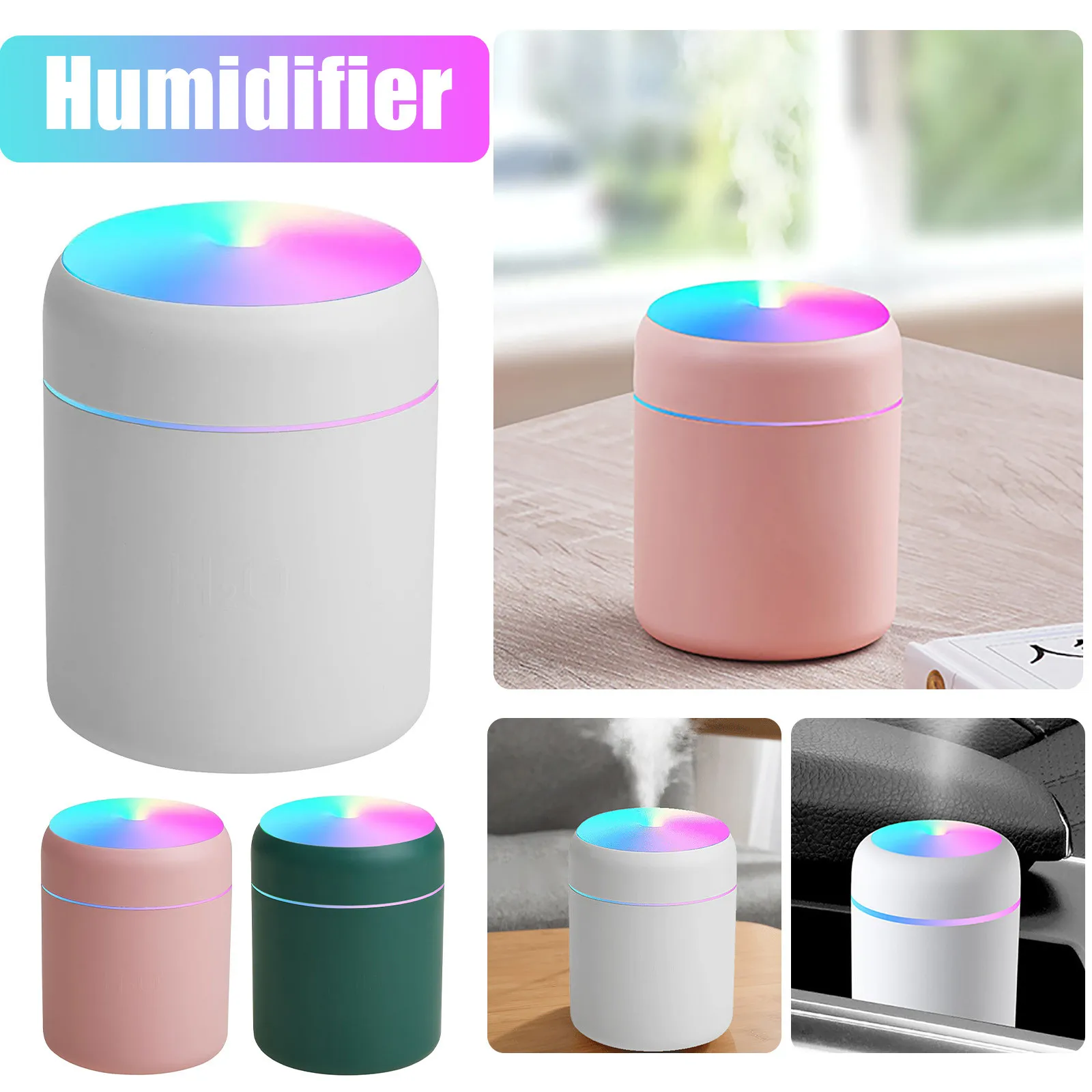 Цветной крутой мини-увлажнитель персональный настольный USB-увлажнитель для