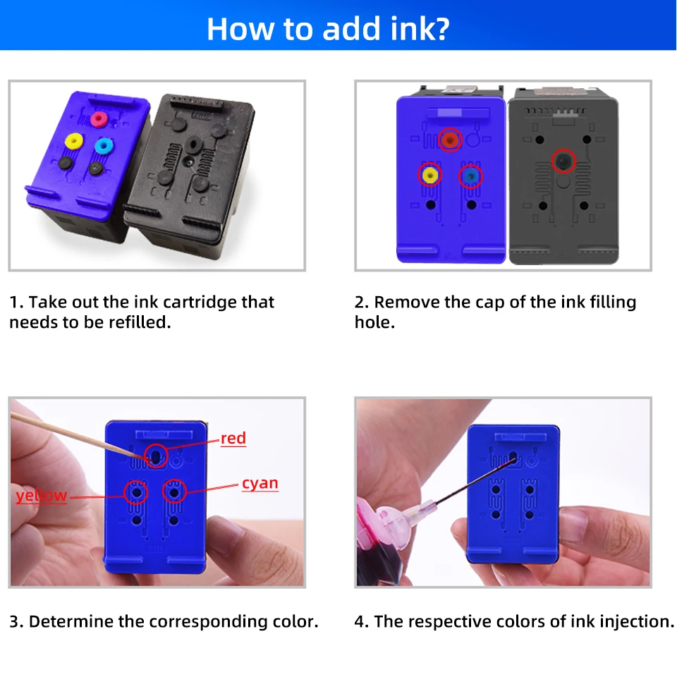 

Larger Capacity Ink Cartridge Compatible for HP 21 22 XL DeskJet F385 F390 F4100 F4135 F4140 F4150 F4172 F4180 F4185 Printer