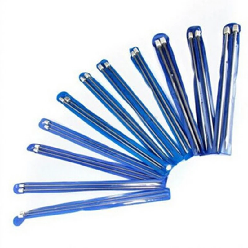 22 шт. 11 размеров один заостренный инструмент для вязания шитья из нержавеющей