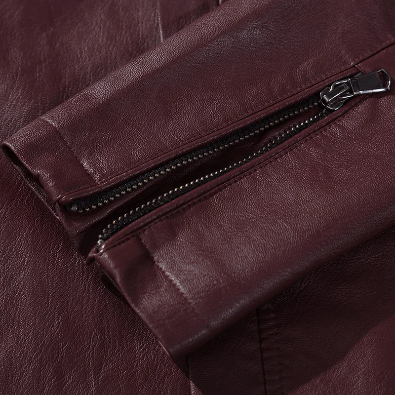 

New Arrival Autumn Men's Leater Jacket Top Quality Men Business Casual PU Jacket Fashion Motorcycle Leather Jackets