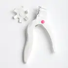 Профессиональная машинка для стрижки ногтей, U-образные ножницы для французского маникюра, инструменты из нержавеющей стали для нейл-арта, белый цвет