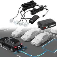 car led parking sensor with 4 sensors auto parktronic radar monitor detector system reverse backup backlight display