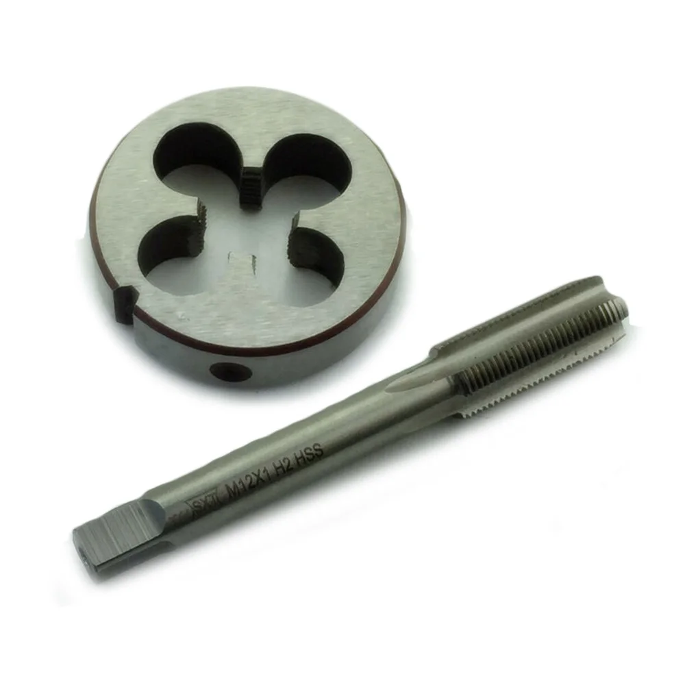 

2pcs/Set Tap&Die M12 X 1mm Tap M12 X 1.0mm Die Thread HSS Metalworking