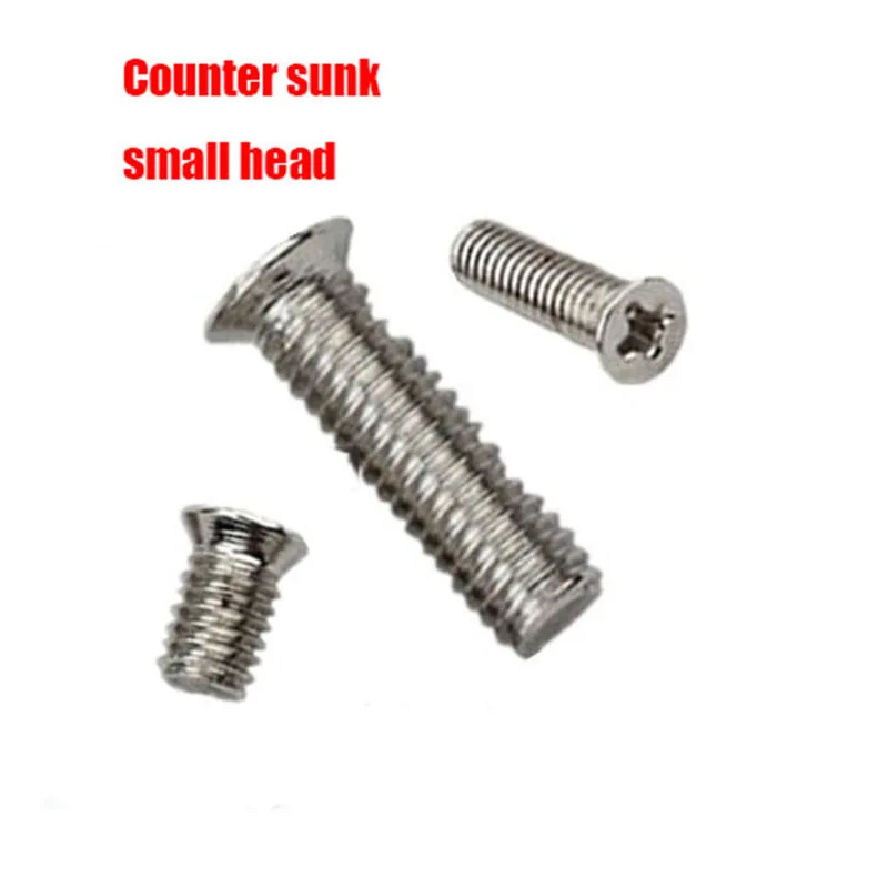 Винт с потайной головкой M1.6 M3 M4 M5 M6|head bolt|m6 countersunk screwhead bolt socket |