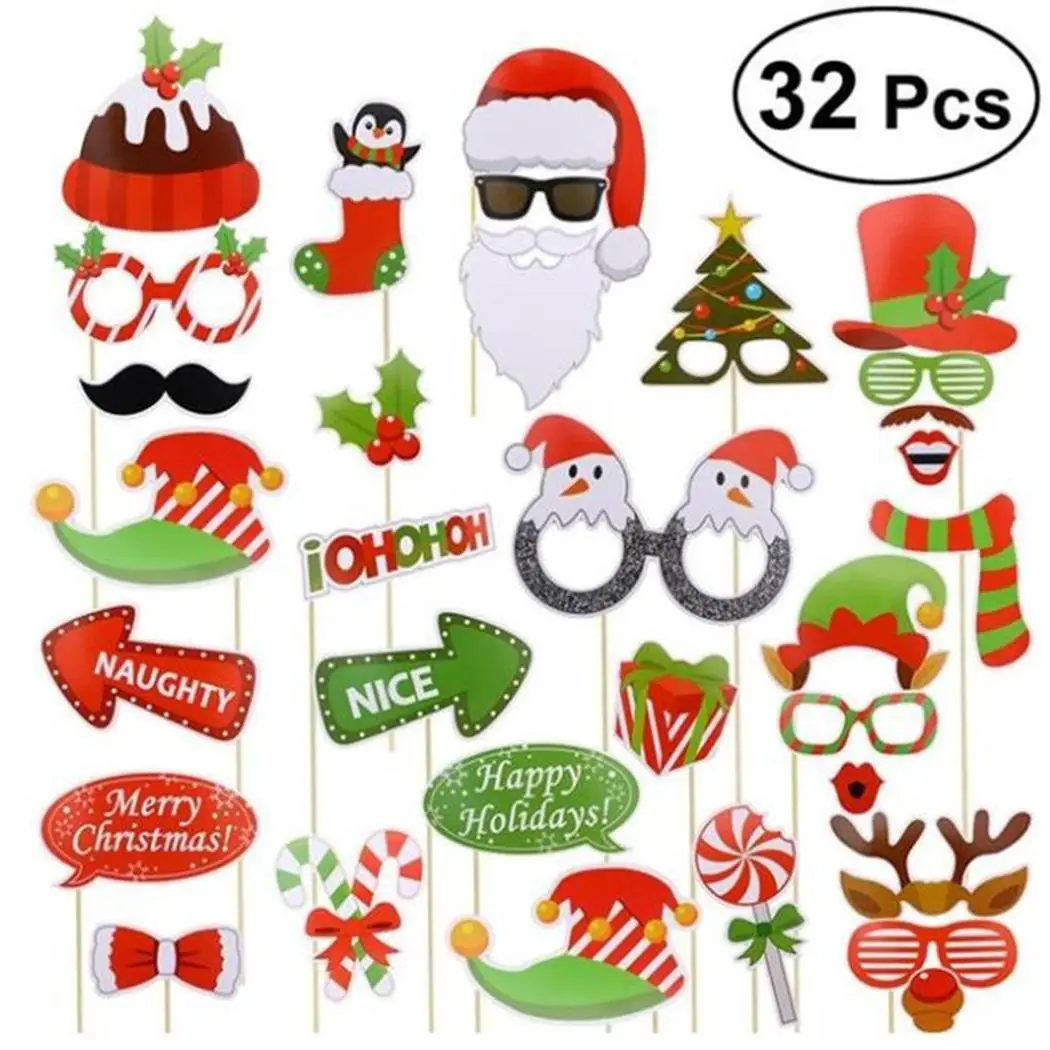 Рождественский реквизит для фотосессии карнавал новый год Рождество Вечерние