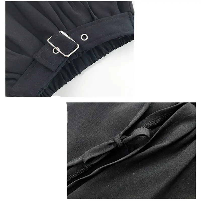 

Teenage Kids Asymmetrical Skirt Shorts for Girls Fashion Fake Two Piece Black Skirts Shorts Dance Party Skirt Girl Costume 5-14Y