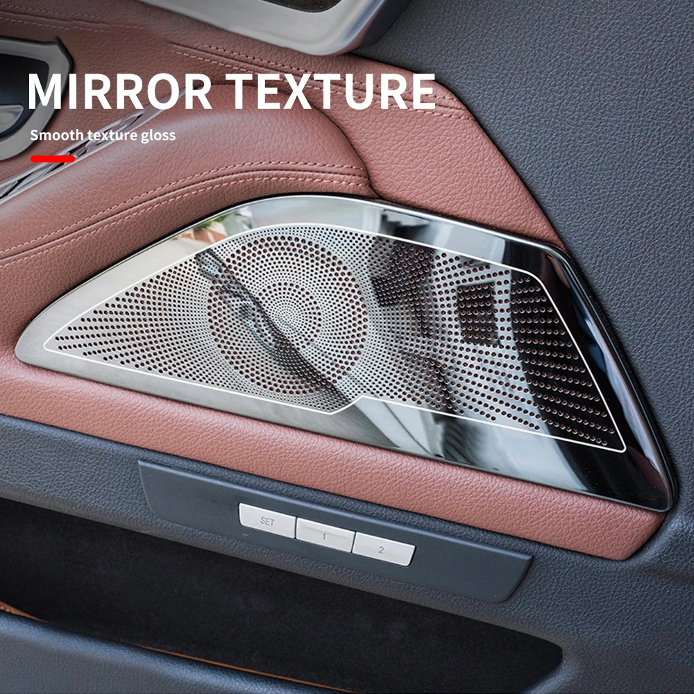 Наклейка на дверь автомобильного стерео динамика 2 шт. чехол для BMW F10 F11 5 серии 2011