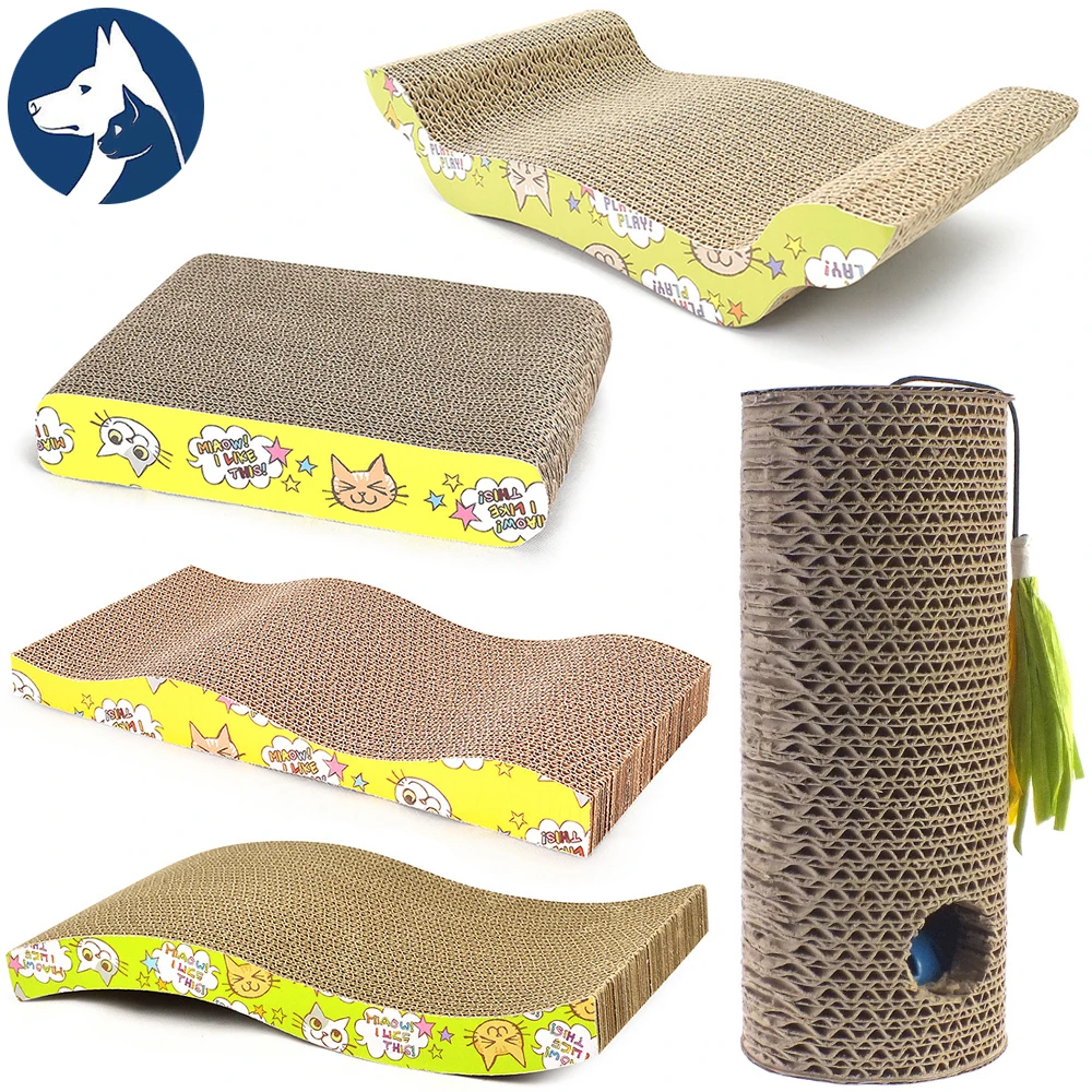 Интерактивная игрушка для кошек бумажная Когтеточка картонная котят товары