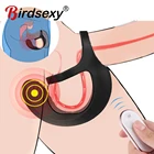 Вибратор для яичек для мужчин, кольцо для массажа пениса, фаллоимитатор, интимные игрушки для мужчин, Пояс верности с беспроводным дистанционным управлением, мужской массаж простаты