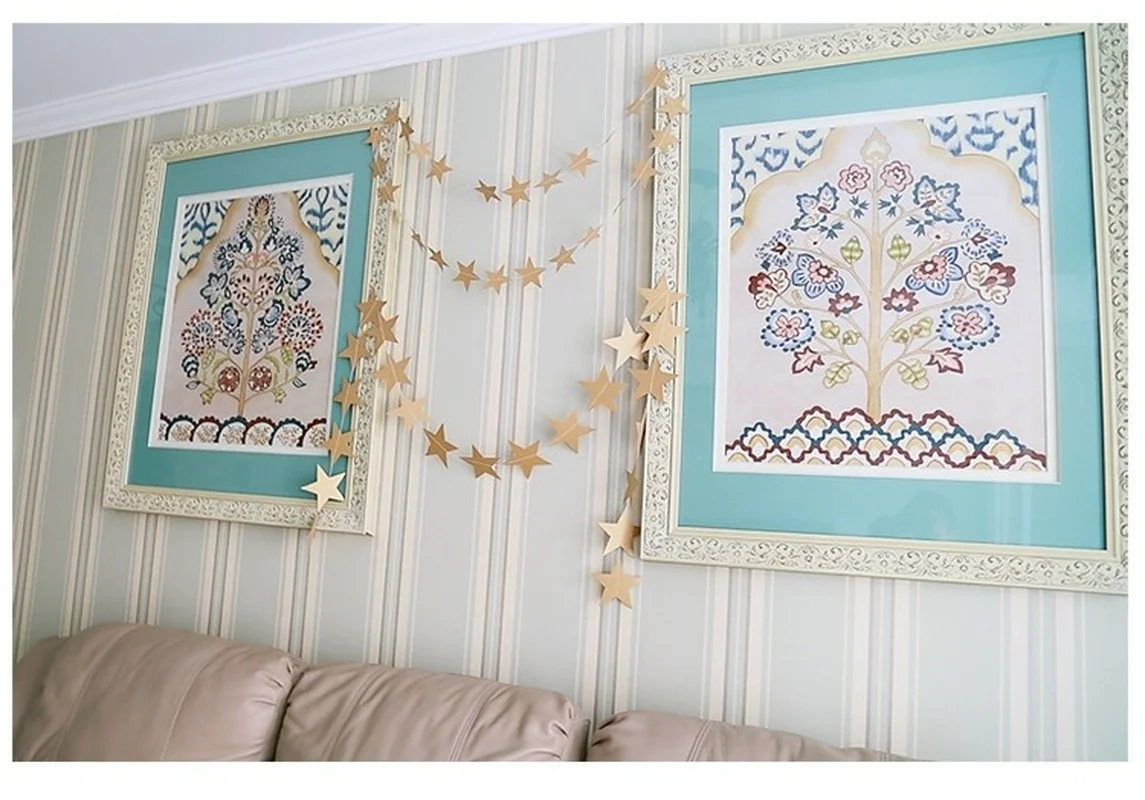 Бумажная гирлянда со звездами 4 м | Дом и сад