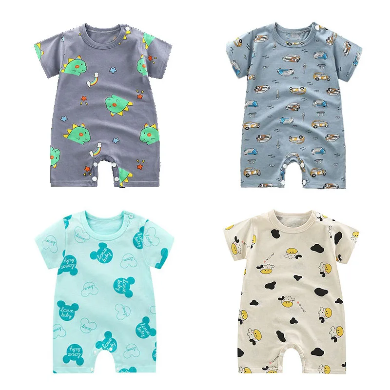 Недорогого материала Комбинезон Одежда для малышей с принтом Одинаковая одежда