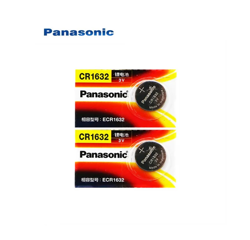 Кнопочная батарейка Panasonic CR1632 для часов 100% оригинальная с пультом дистанционного