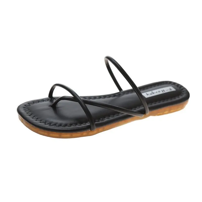 

Beach Shoes Low Slippers Flat Luxury Slides Slipers Women Rubber Flip Flops Sabot Designer Summer 2021 Hawaiian Fretwork Fashion