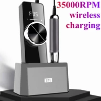 professional electric nail drill machine 35000rpm wireless charging manicure drill pen nail file tools pedicure milling cutter
