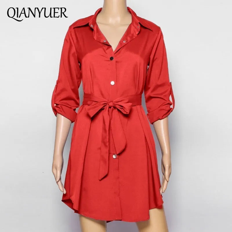 Женское асимметричное платье рубашка с длинным рукавом весна 2018 Повседневное