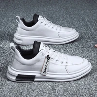 mens leather casual shoes white shoes 2020 spring new fashion trend sneakers man breathable non slip high quality walking shoes