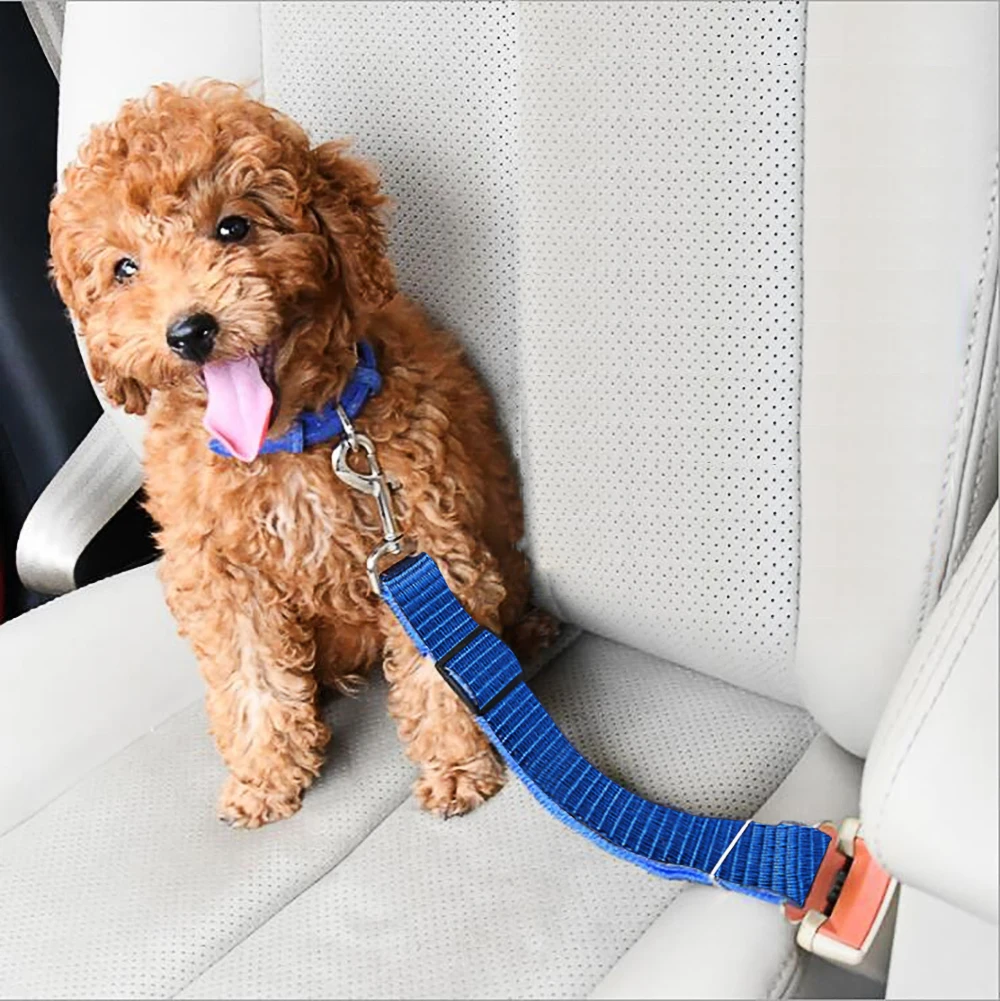 

Adjustable Dog Cat Car Safety Belt Pet Car Seat Belt Leash For Dogs Travel Traction Collar Harness Dog Lead Clip Dog Accessories