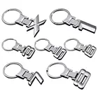 Универсальный металлический брелок для ключей с номером Эмблема для Tesla BMW Honda Benz автомобильный брелок для ключей кольцо для ключей Автомобильный брелок для ключей