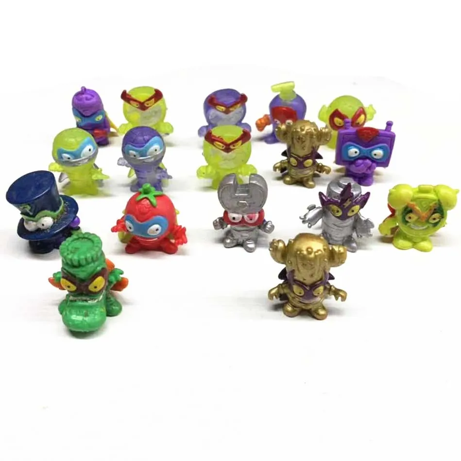 10 100 штук мягкие Zomlings супер Zings мусорное ведро цифры 3 cм Это SuperZings мусора кукла