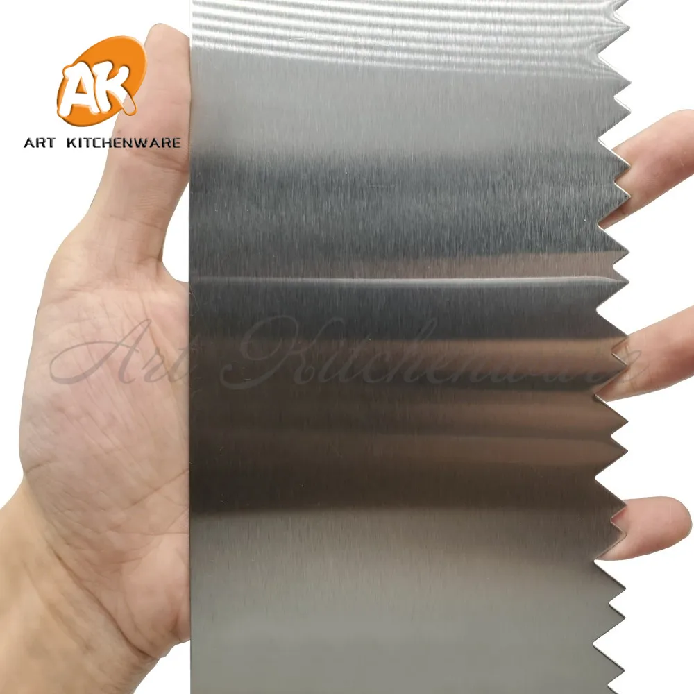 4*10 дюймов опилки торт расческа из нержавеющей стали скребок для торта