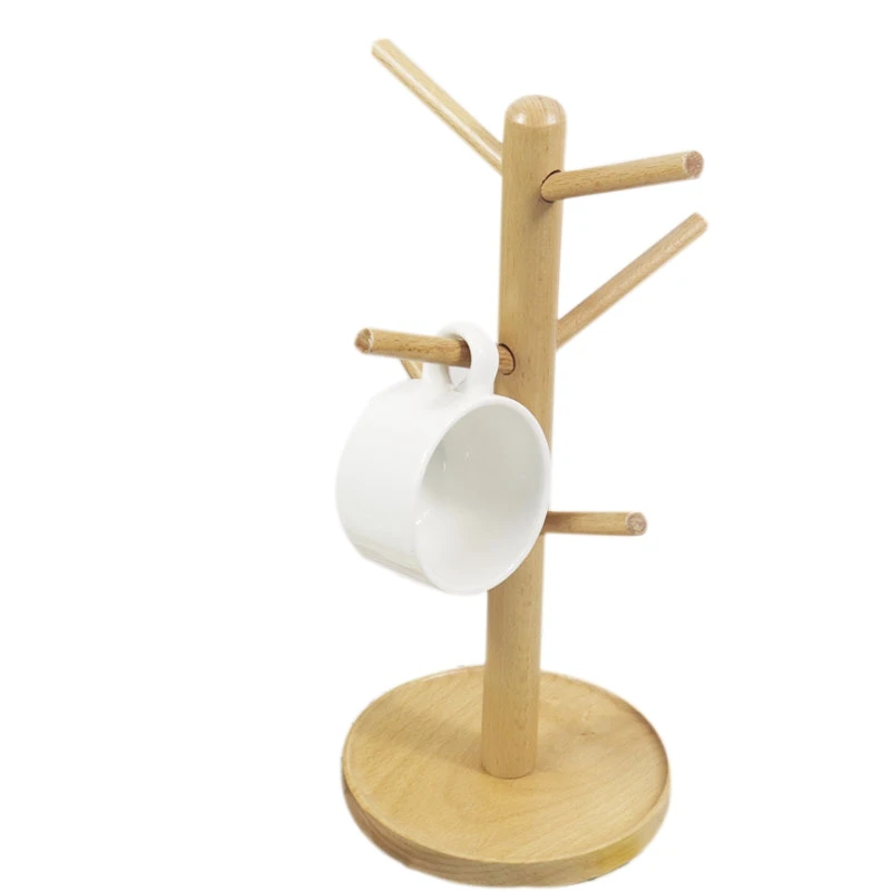 Лучшая бамбуковая подставка для кружек органический бамбуковый держатель