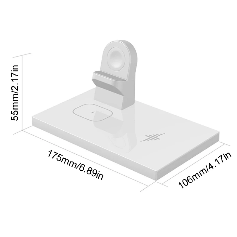 Беспроводное зарядное устройство 3 в 1 10 Вт док станция для Samsung Galaxy Watch/Buds i Phone