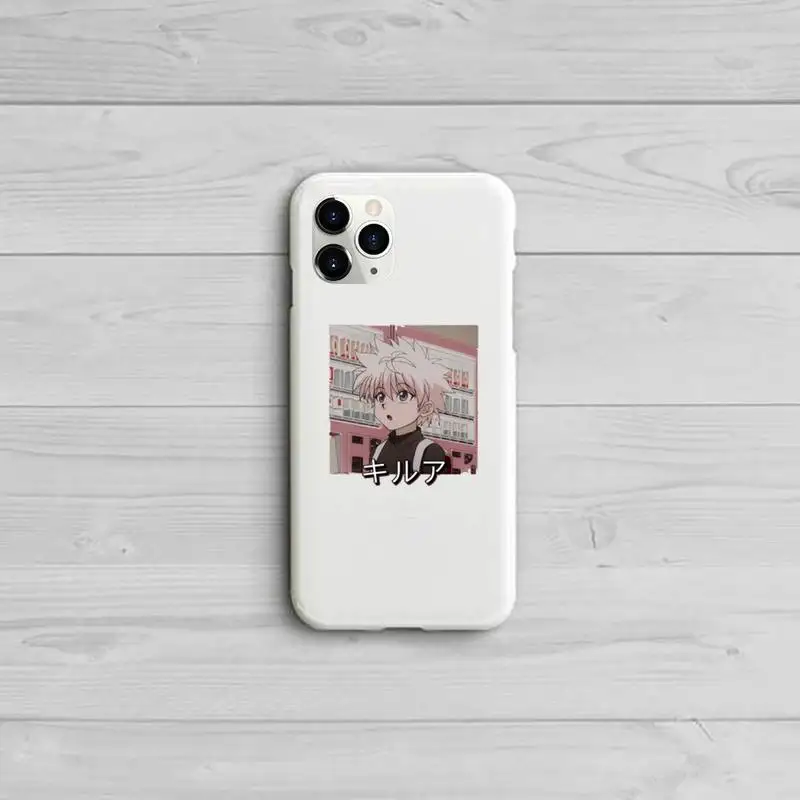 

Hunter X Hunter Killua Zoldyck Anime Phone Case Candy Color for iPhone 11 12 pro XS MAX 8 7 6 6S Plus X 5S SE 2020 XR