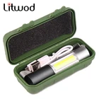 Мини-светодиодный фонарик Litwod Q5, 1000 лм, водонепроницаемый фонарик, 3 режима, масштабируемый, регулируемый фокус, портативные светильник почки