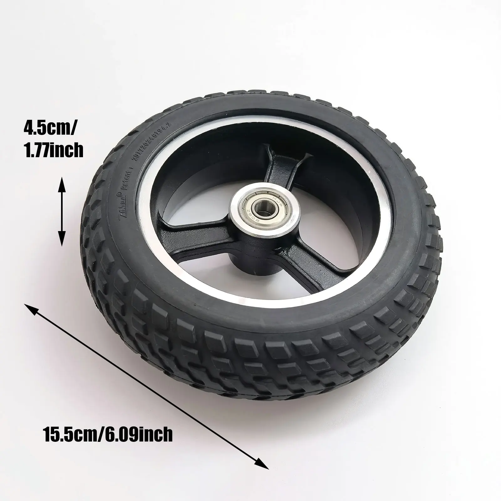

5.5-6.5inch Explosion-Proof Electric Bike Scooter Tyres And Wheel Hub 6 Inch Motorcycle Solid Wheel Tires Bee Hive Holes