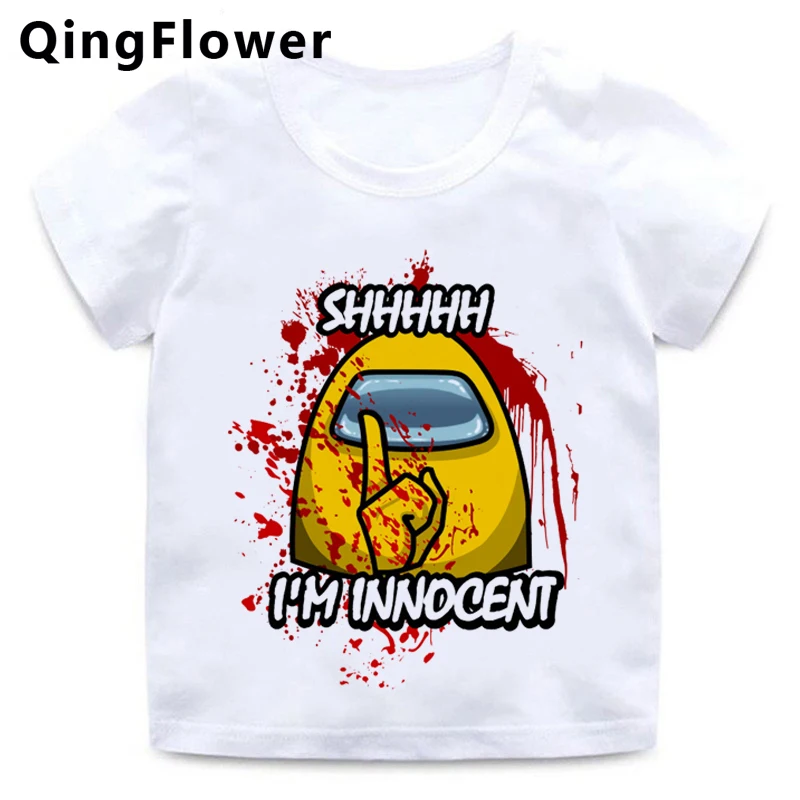 

Among Us Children Anime Cartoon T-Shirt Printed Clothes Kids Casual Short Sleeve Baby Boys O-Neck Shirts Girls Clothing Unisex