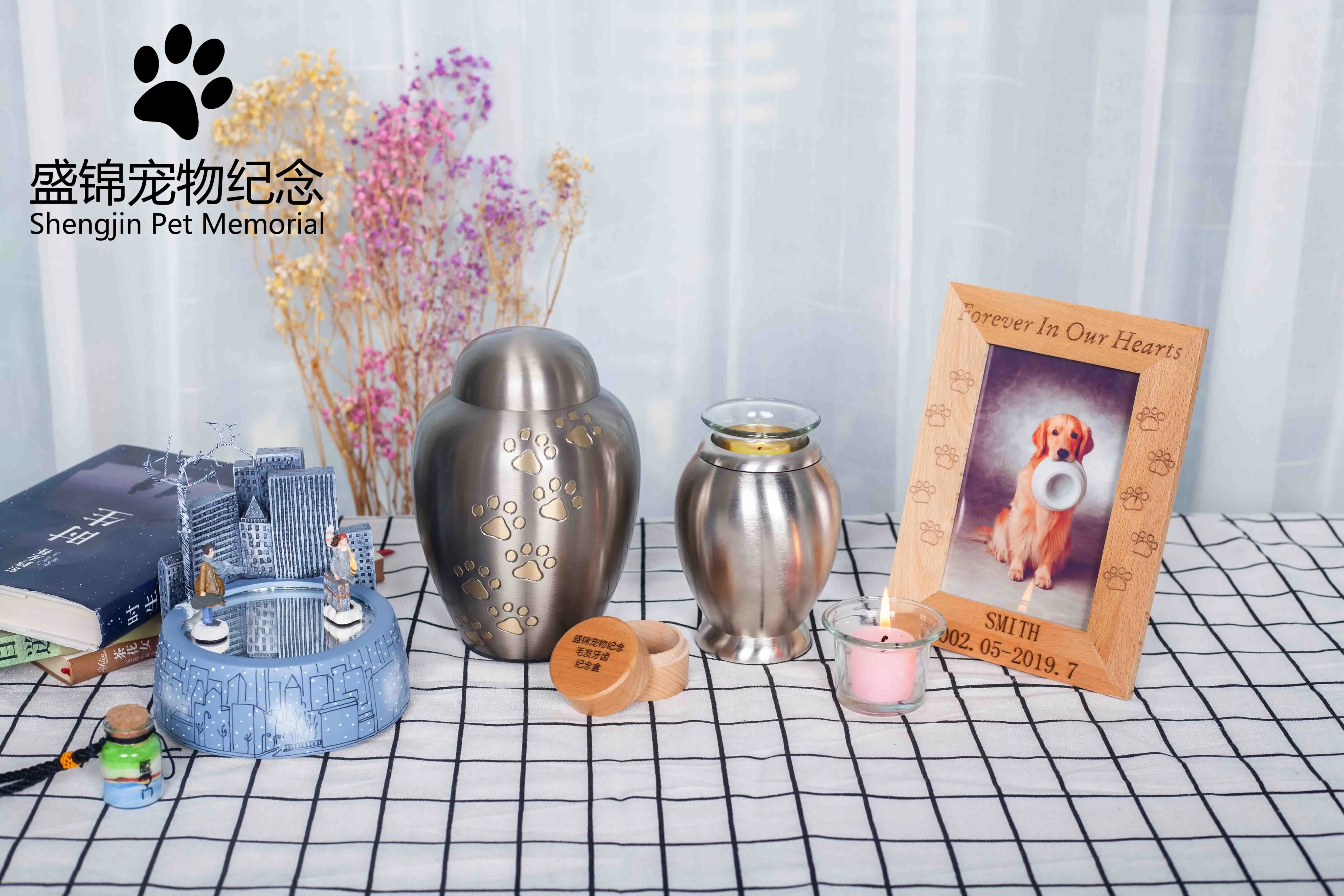 Питомец животное собака кошка keepsake памятные пепла урвает мой с кристаллом в форме сердца ожерелье для кремации ювелирные изделия